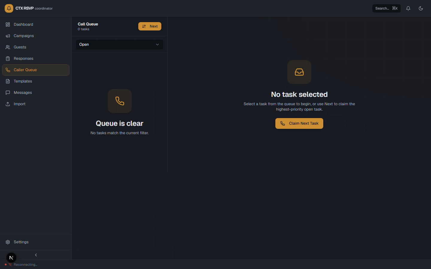 Caller queue